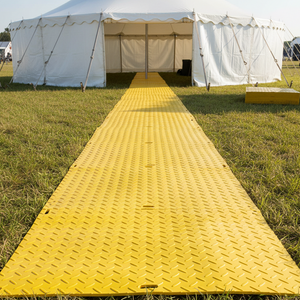 Yellow heavy duty event & access mats