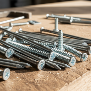 Nails, screws and fixings