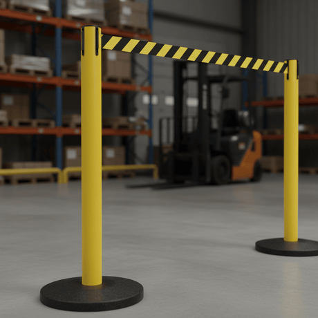 Retractable Barriers — pedestrian safety barriers | Street Solutions UK