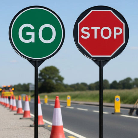 Stop & Go Lollipop Signs