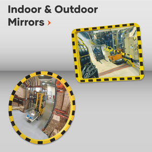 view minder circle rectangle safety mirror for warehouse industrial depot factories Industrial mirror Safety mirror Observation mirror Indoor Outdoor All-weather Weather-resistant Convex