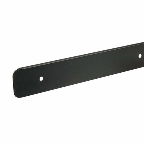 Black Aluminium Bullnose Worktop Trim End Cap - 40mm, 630mm Length - Neat Finish - Ideal for Chipboard Worktops - Hardwearing - Easy to Clean