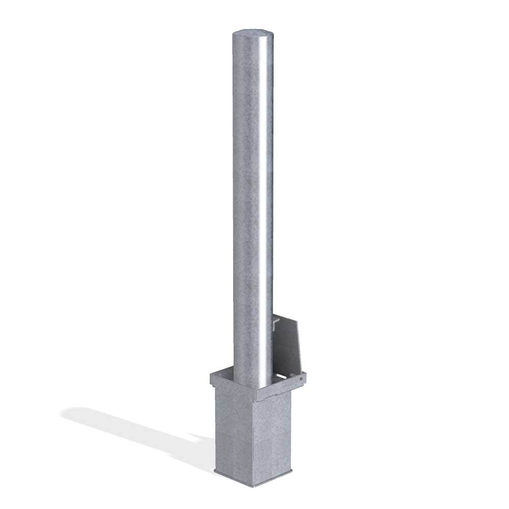 Round metal bollard 