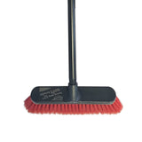 Discover our heavy-duty soft bristle broom, designed to tackle tough messes effortlessly. Engineered for durability, it efficiently captures dirt and debris, leaving floors spotless. With flexible bristles, it's perfect for outdoor use and chemical cleaning. Ideal for heavy-duty tasks. 12" width, 1.2m handle.