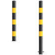 1200mm-high-visibility-safety-bollards-warehouse-industrial-traffic-forklift-bollard-crash-collision-protection-prevention-impact-resistant-durable-galvanised-steel-black-yellow-pedestrian-equipment-perimeter-guards-reflective-heavy-duty-safety-car-parks-depots