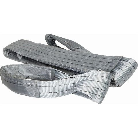 Heavy-duty Duplex Flat slings, 4000kg SWL, 2m length, polyester webbing, EN 1492-1:2000 compliant, certificate of conformity. Beckett Eye, 100% polyester design. 