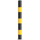 1200mm-high-visibility-safety-bollards-warehouse-industrial-traffic-forklift-bollard-crash-collision-protection-prevention-impact-resistant-durable-galvanised-steel-black-yellow-pedestrian-equipment-perimeter-guards-reflective-heavy-duty-safety-car-parks-depots