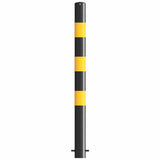 1200mm-high-visibility-safety-bollards-warehouse-industrial-traffic-forklift-bollard-crash-collision-protection-prevention-impact-resistant-durable-galvanised-steel-black-yellow-pedestrian-equipment-perimeter-guards-reflective-heavy-duty-safety-car-parks-depots