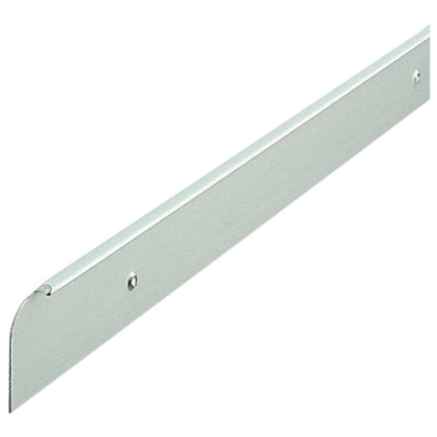 Satin Silver Aluminium Standard Worktop Trim End Cap - 30mm & 40mm - 630mm Length - Neat Finish - Ideal for Chipboard Worktops - Hardwearing - Easy to Clean