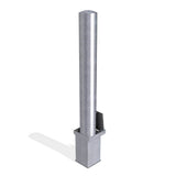 Round metal bollard