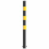 1500mm-high-visibility-safety-bollards-warehouse-industrial-traffic-forklift-bollard-crash-collision-protection-prevention-impact-resistant-durable-galvanised-steel-black-yellow-pedestrian-equipment-perimeter-guards-reflective-heavy-duty-safety-car-parks-depots