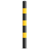 1500mm-high-visibility-safety-bollards-warehouse-industrial-traffic-forklift-bollard-crash-collision-protection-prevention-impact-resistant-durable-galvanised-steel-black-yellow-pedestrian-equipment-perimeter-guards-reflective-heavy-duty-safety-car-parks-depots