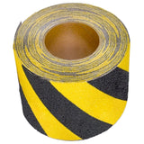 proline-conformable-anti-slip-tape-floor-stairs-nosing-non-skid-high-traction-slip-resistant-self-adhesive-durable-heavy-duty-industrial-warehouse-aluminium-substrate-oxide-particles-steps-slopes-ladders-chequer-durbar-plates-fire-escapes-chemical-oil-resistant-black-yellow-uv-stable