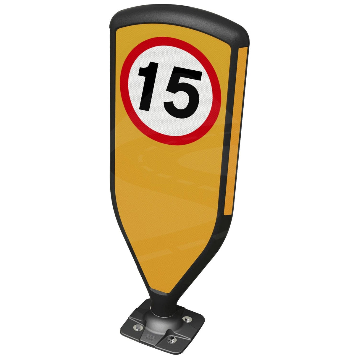 Retroreflective Reboundable Self-Righting Bollard