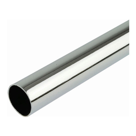 Elevate your space with our versatile Round Chrome Tube and fittings range, perfect for garment hanging and various domestic and commercial applications. Crafted with durability and quality, our chrome tubes offer strength for wardrobe rails, curtain poles, and more. Available in a variety of sizes to suit your needs.