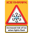 Triangle Ice Warning Flashing LED Safety