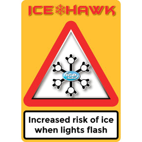 Triangle Ice Warning Flashing LED Safety
