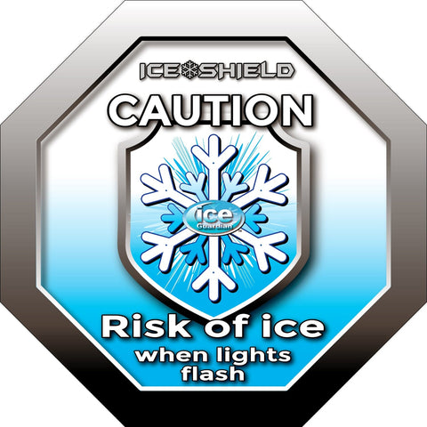 Ice Warning Octagon Shaped Flashing 