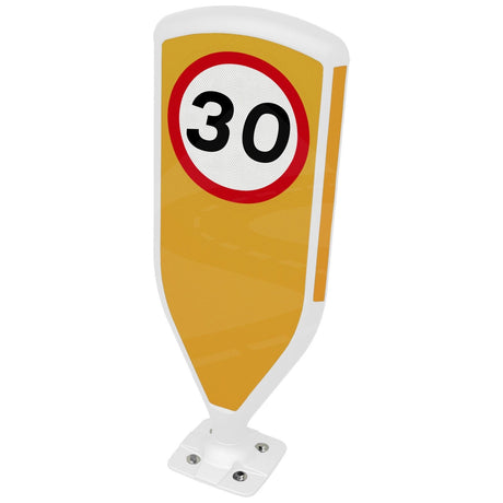 Retroreflective Reboundable Self-Righting Bollard