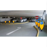 3sixty-foundation-cage-self-righting-reboundable-retroreflective-traffic-bollard-2sixty-mallatite-durable-flexible-high-visibility-impact-resistant-road-safety-weatherproof-plastic-yellow-BS8442-compliant-parking-roundabouts