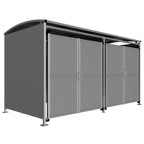 Galvanised Clad with Clad Doors 