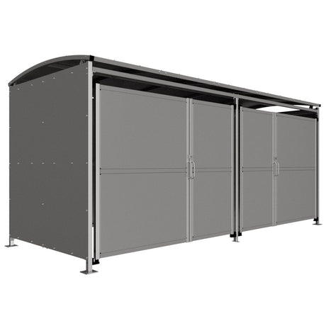 Galvanised Clad with Clad Doors 