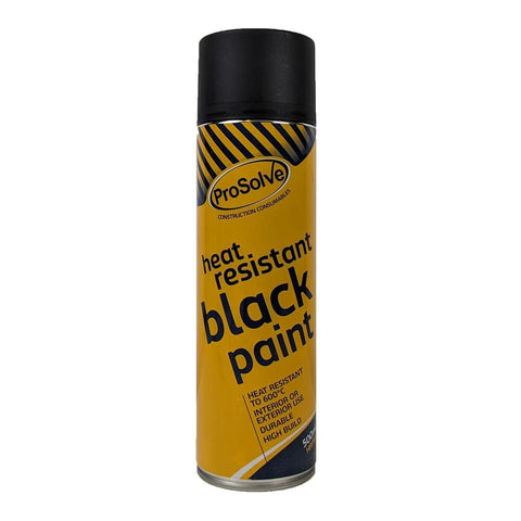 Heat Resistant Paint | Up to 600°C Protection | Highly Resistant to Flaking & Chipping | Suitable for Exhaust Manifolds, Down Pipes, Engines, Wood Burners, Stoves & High-Temp Applications | Excellent Coverage | Colour: Black