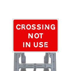 Crossing not In use quick fit sign face diagram