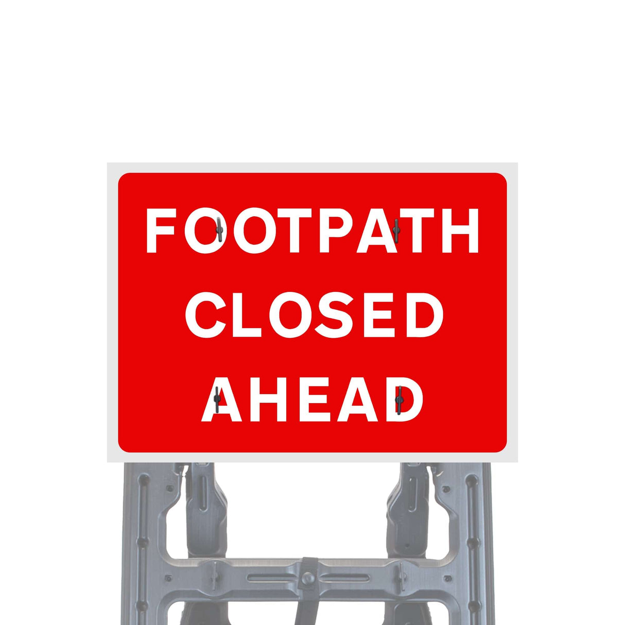 Footpath Closed Ahead Quick Fit Sign Face