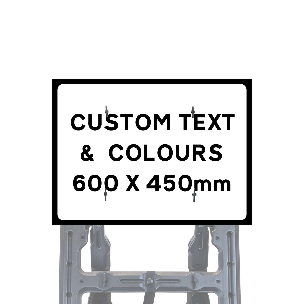 Reflective Quick Fit Sign Faces Chapter 8 Compliant The Red Book Road Sign High Visibility Traffic Safety Temporary Boards Custom Sign Frame RA1  HIP Class 2 RA2 Prismatic GRP Plastic Substrate Composite Dibond 