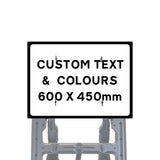 Reflective Quick Fit Sign Faces Chapter 8 Compliant The Red Book Road Sign High Visibility Traffic Safety Temporary Boards Custom Sign Frame RA1  HIP Class 2 RA2 Prismatic GRP Plastic Substrate Composite Dibond 