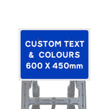 Reflective Quick Fit Sign Faces Chapter 8 Compliant The Red Book Road Sign High Visibility Traffic Safety Temporary Boards Custom Sign Frame RA1  HIP Class 2 RA2 Prismatic GRP Plastic Substrate Composite Dibond 