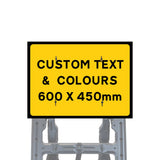 Reflective Quick Fit Sign Faces Chapter 8 Compliant The Red Book Road Sign High Visibility Traffic Safety Temporary Boards Custom Sign Frame RA1  HIP Class 2 RA2 Prismatic GRP Plastic Substrate Composite Dibond 