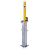 Retractable Telescopic Round Parking Post - 500mm