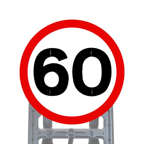 60mph Quick-Fit Sign Face Diagram 670