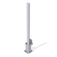 Round metal bollard