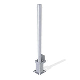 Round metal bollard
