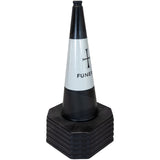 750mm-premium-funeral-black-safety-traffic-cone-1-piece--barrier-pedestrian-vehicle-demarcation-roadworks-events-schools-traffic-management-plastic-recyclable-highway-construction-site-equipment-durable-weather-resistant-PVC