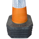 750mm-1-piece-traffic-safety-road-cone-orange-reflective-starlux-barrier-pedestrian-vehicle-demarcation-roadworks-events-schools-traffic-management-plastic-recyclable-highway-construction-site-equipment-durable-weather-resistant
