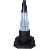 750mm-premium-black-safety-traffic-cone-1-piece--barrier-pedestrian-vehicle-demarcation-roadworks-events-schools-traffic-management-plastic-recyclable-highway-construction-site-equipment-durable-weather-resistant-PVC