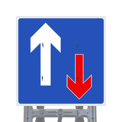 Reflective Quick Fit Sign Faces Chapter 8 Compliant The Red Book Road Sign High Visibility Traffic Safety Temporary Boards Custom Sign Frame RA1  HIP Class 2 RA2 Prismatic GRP Plastic Substrate Composite Dibond 