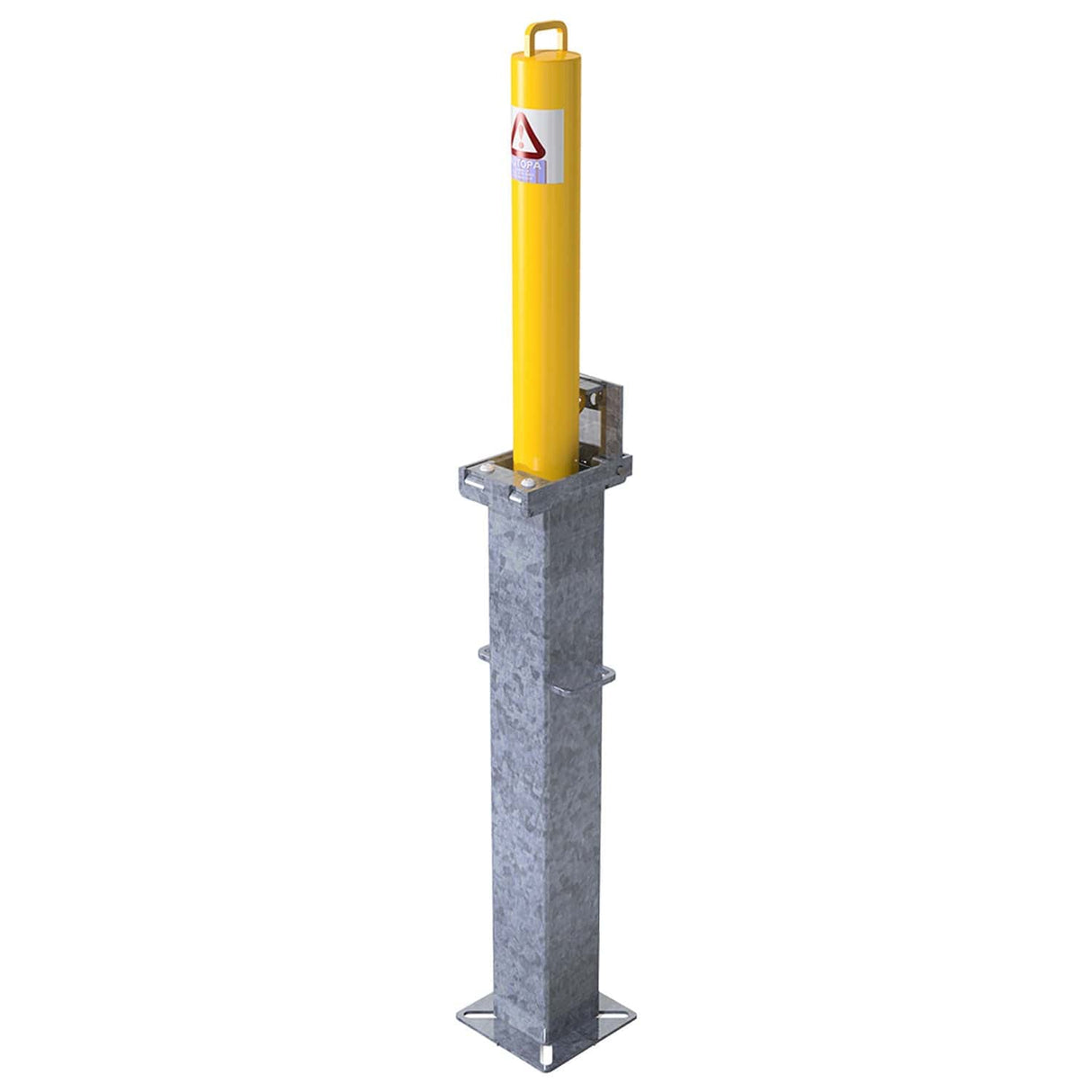 Retractable Telescopic Round Parking Post - 500mm