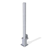 Round metal bollard