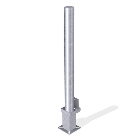 Round metal bollard