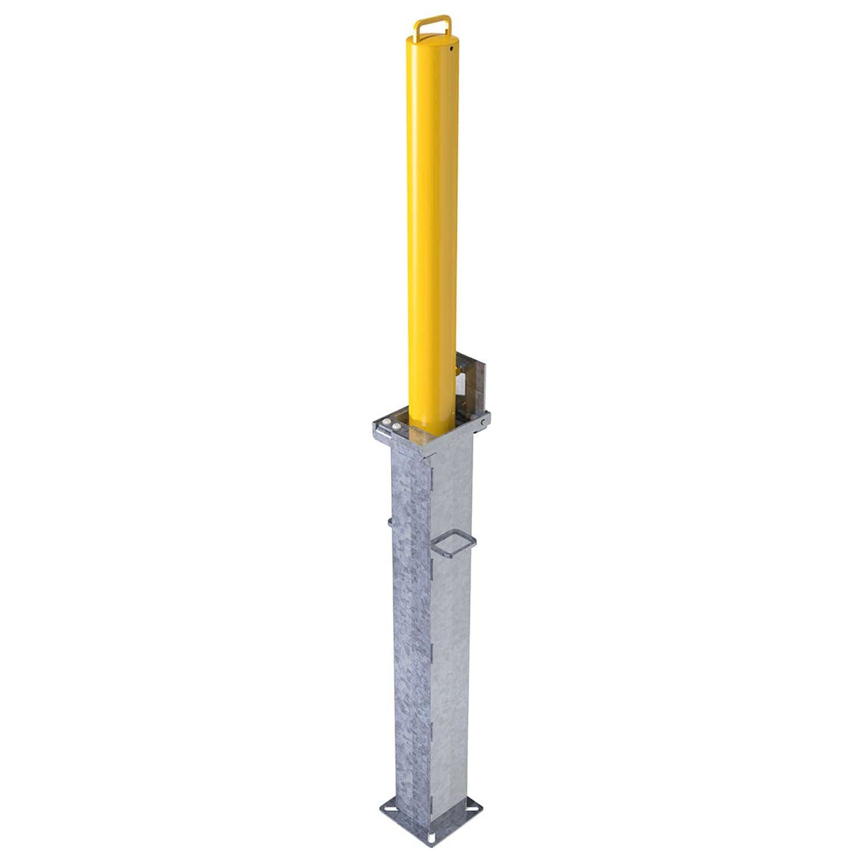 Retractable Telescopic Round Parking Post - 745mm