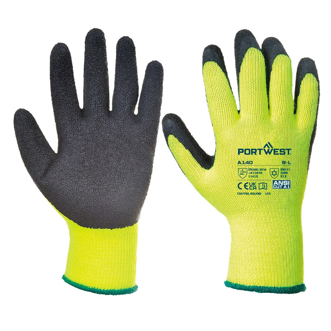 Portwest A140 Cold 10 Latex Crinkle Glove
