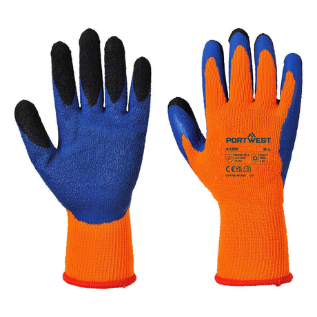 Portwest A185 Cold 7 Latex Crinkle Finger Dipped Glove