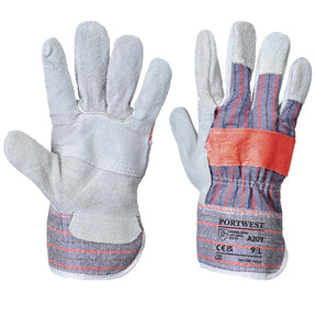 Portwest A209 Leather Rigger 300 Cow Split Palm Bar Glove