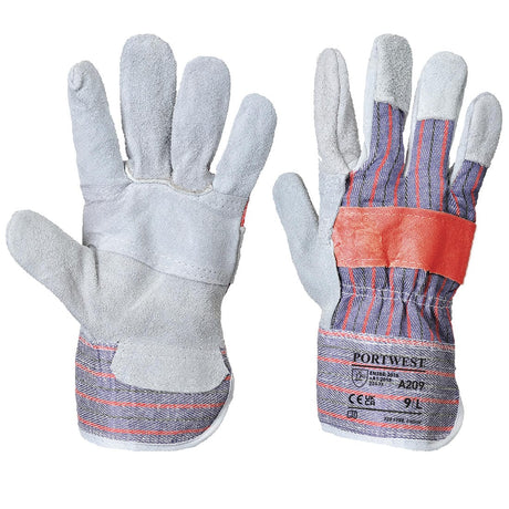 Portwest A209 Leather Rigger 300 Cow Split Palm Bar Glove