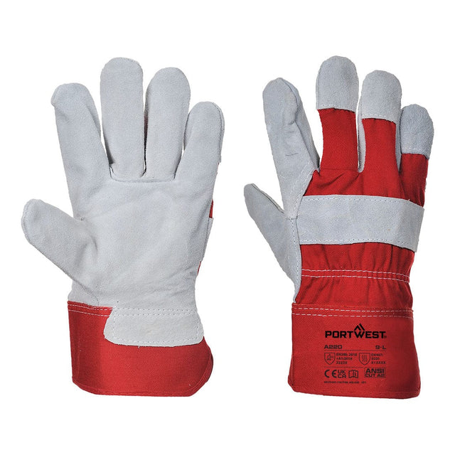 Portwest A220 Leather Rigger 130 Cow Split Glove